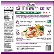 Load image into Gallery viewer, Milton’s – Roasted Vegetable Cauliflower Crust Pizza – Serves 8
