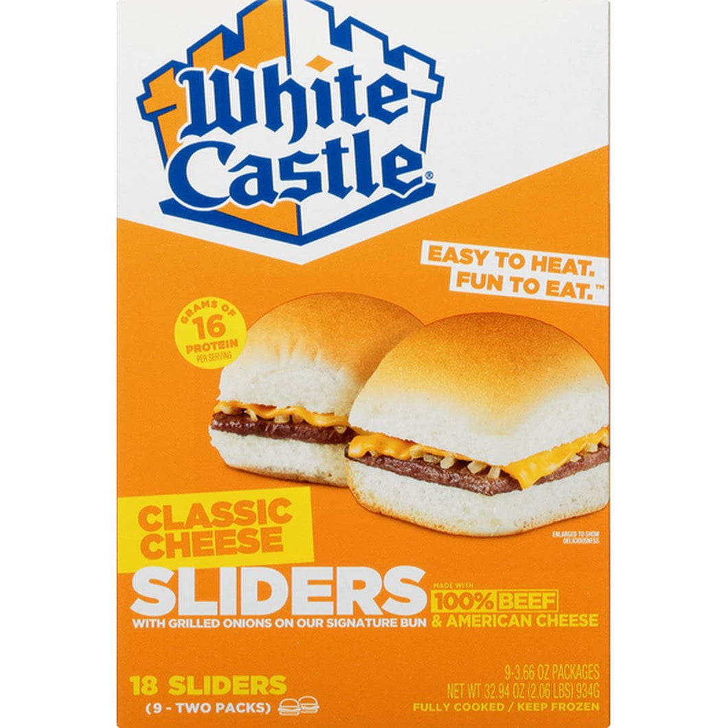 White Castle Classic Cheese Sliders 2 Boxes